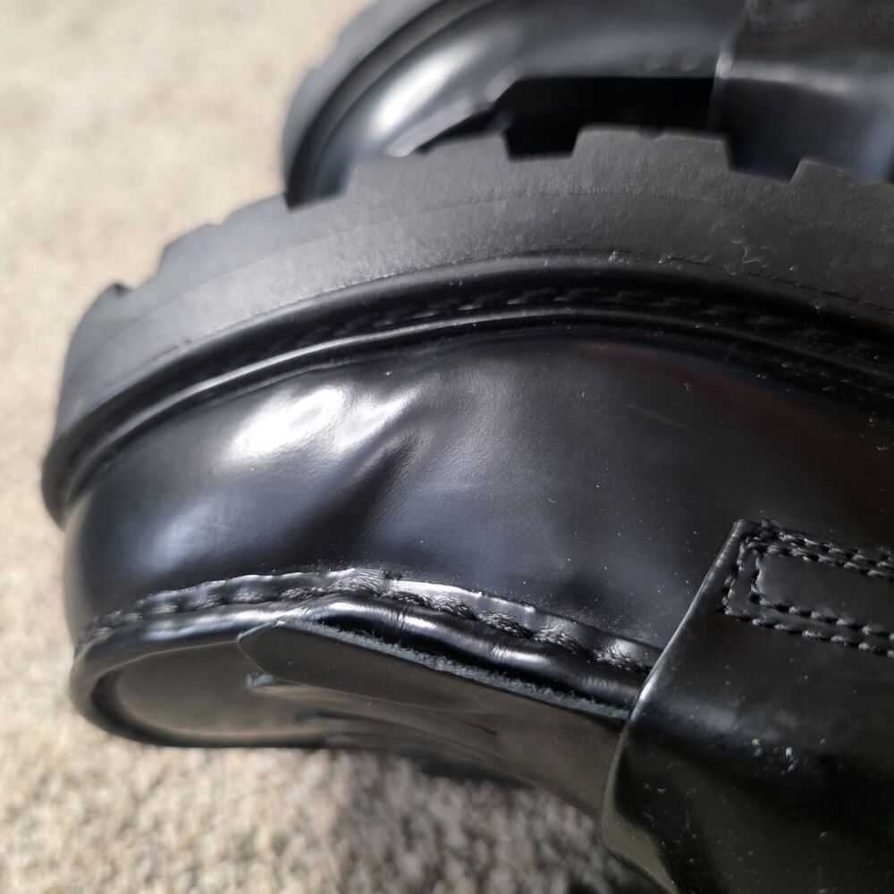 Vagabond Shoemakers Tassel Platform Loafers Size 10 Black Leather Chunky Retro - Picture 12 of 12